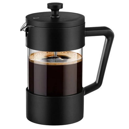 French Press 350ml – Edles mattschwarzes Design, kompakt & stilvoll