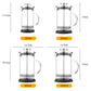 French Press für aromatischen Kaffee – 4 Größen (350ml–1000ml), Holz- & Chromedition