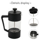 French Press 350ml – Edles mattschwarzes Design, kompakt & stilvoll