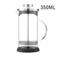 French Press für aromatischen Kaffee – 4 Größen (350ml–1000ml), Holz- & Chromedition