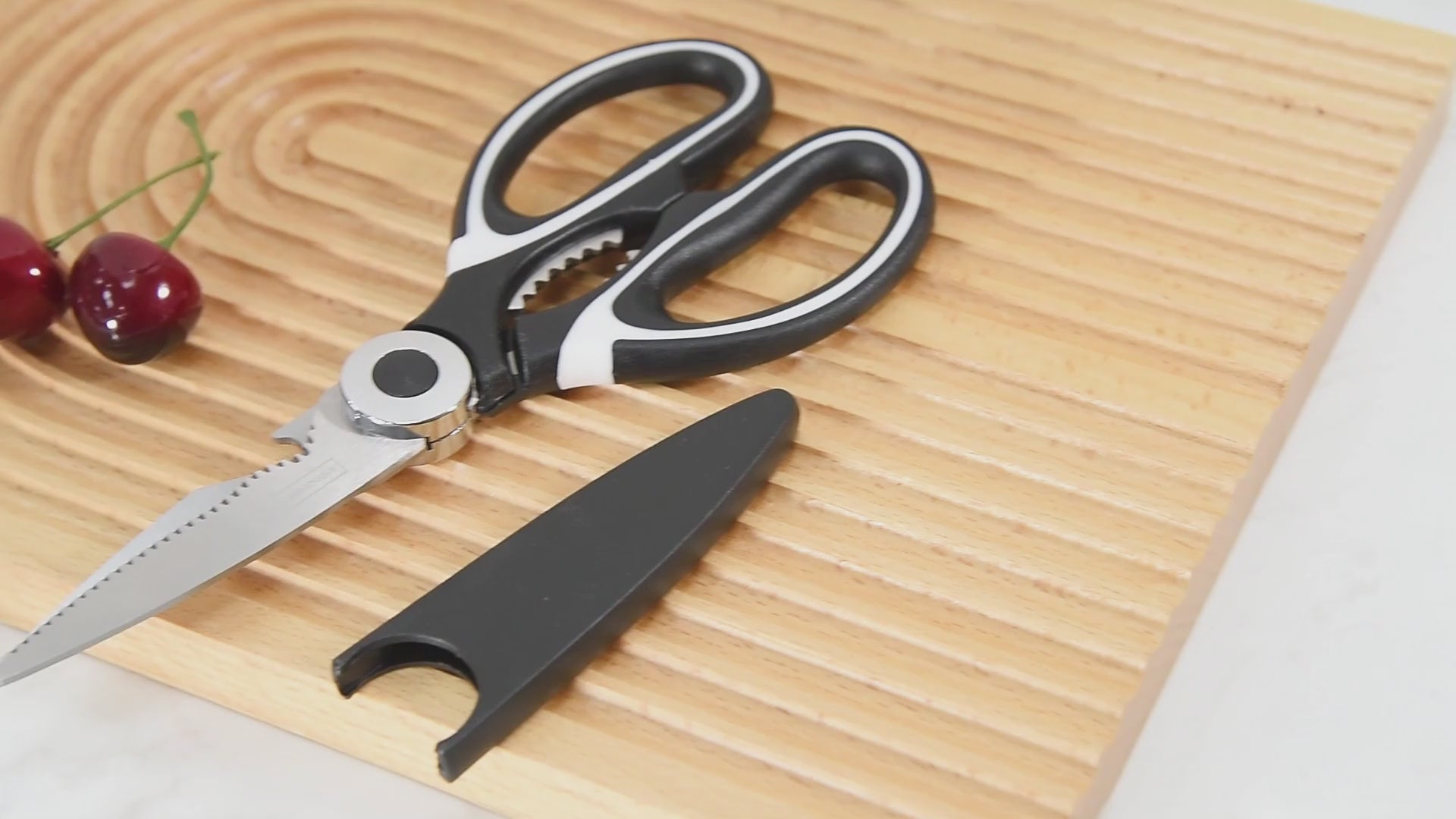 KITCHENUNIQUE® Küchenschere, Multifunktionen, Universalschere, 21cm Edelstahl